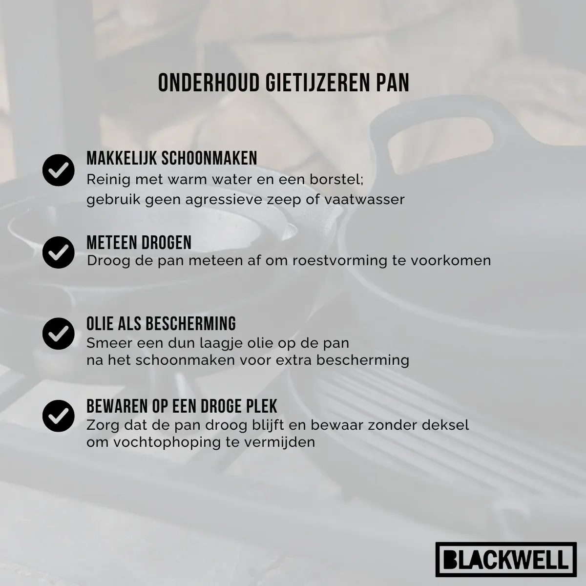 Wok Blackwell en fonte - Wadjan - ø 36 cm / 6,5 litres - sans revêtement antiadhésif – Image 7