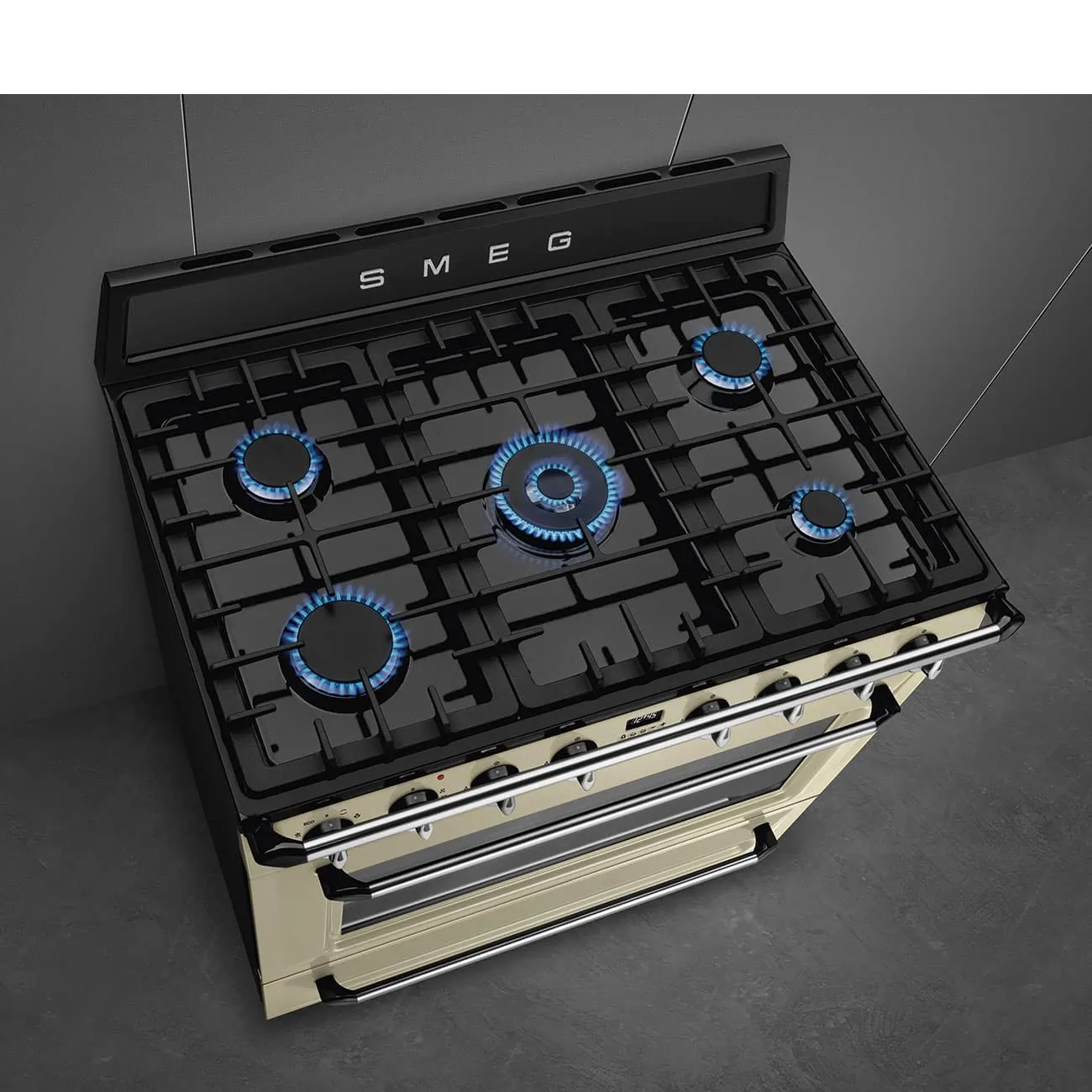 Centre de cuisson Smeg Victoria TR90P9 – Crème – Image 6